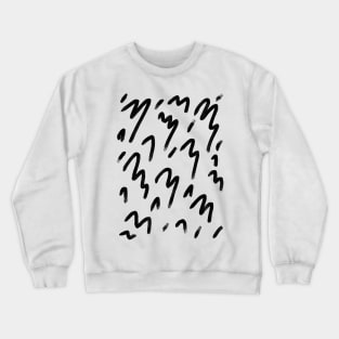 Black Squiggles Crewneck Sweatshirt